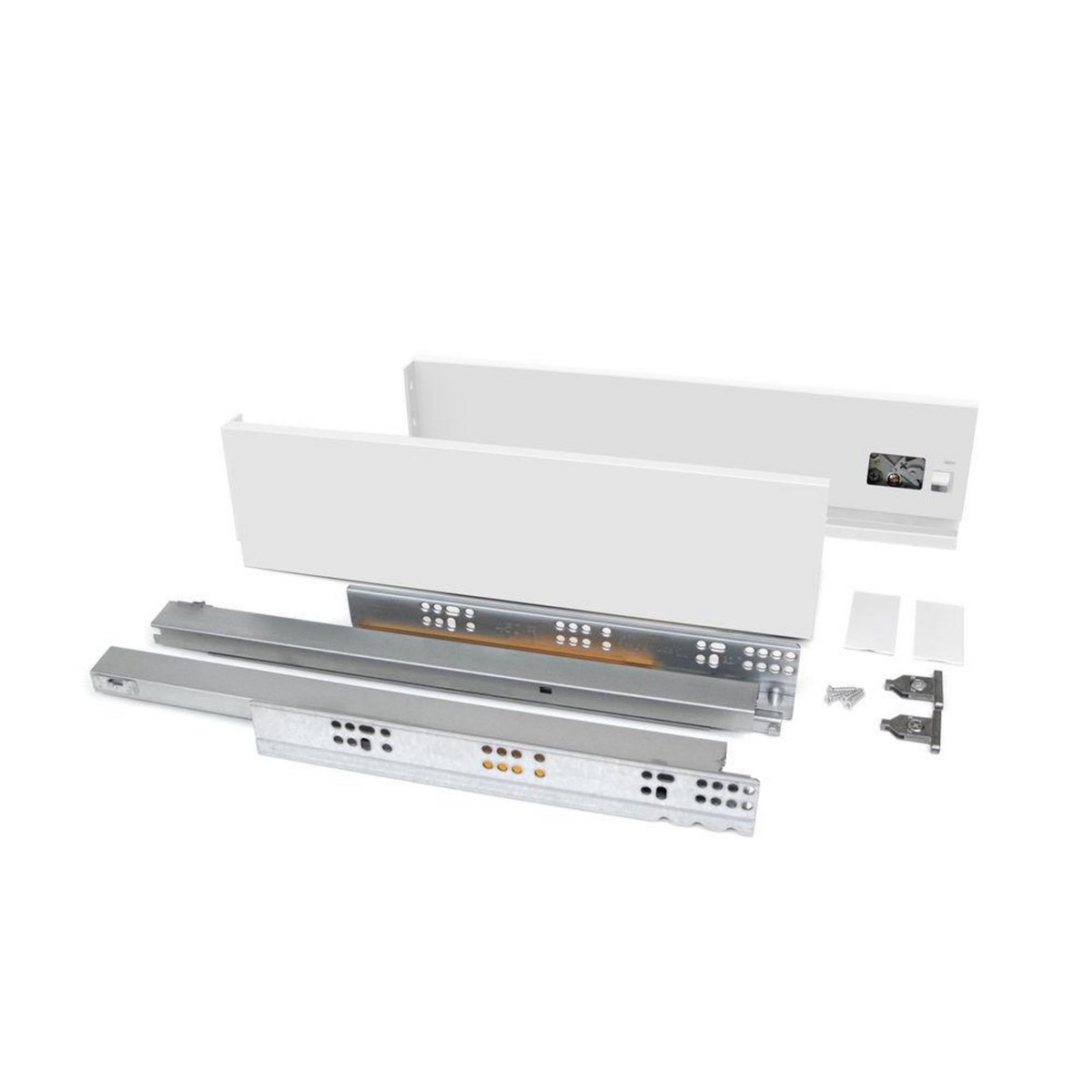 EMUCA SRL Tiroir extérieur Vertex 40 kg hauteur 93 mm, Prof. 450 mm, Peint en blanc