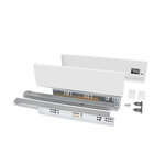 EMUCA SRL Tiroir extérieur Vertex 40 kg hauteur 93 mm, Prof. 450 mm, Peint en blanc