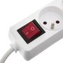 Voir la diapositive 2 : FIVE Bloc Multiprise  4 Prises  24cm Blanc