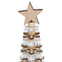 Voir la diapositive 2 : ATMOSPHERA Sapin de Noël Flocon en bois - H. 40 cm