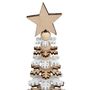 Voir la diapositive 2 : ATMOSPHERA Sapin de Noël Flocon en bois - H. 40 cm