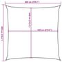 Voir la diapositive 6 : VIDAXL Voile d'ombrage 160 g/m^2 Vert clair 6x6 m PEHD