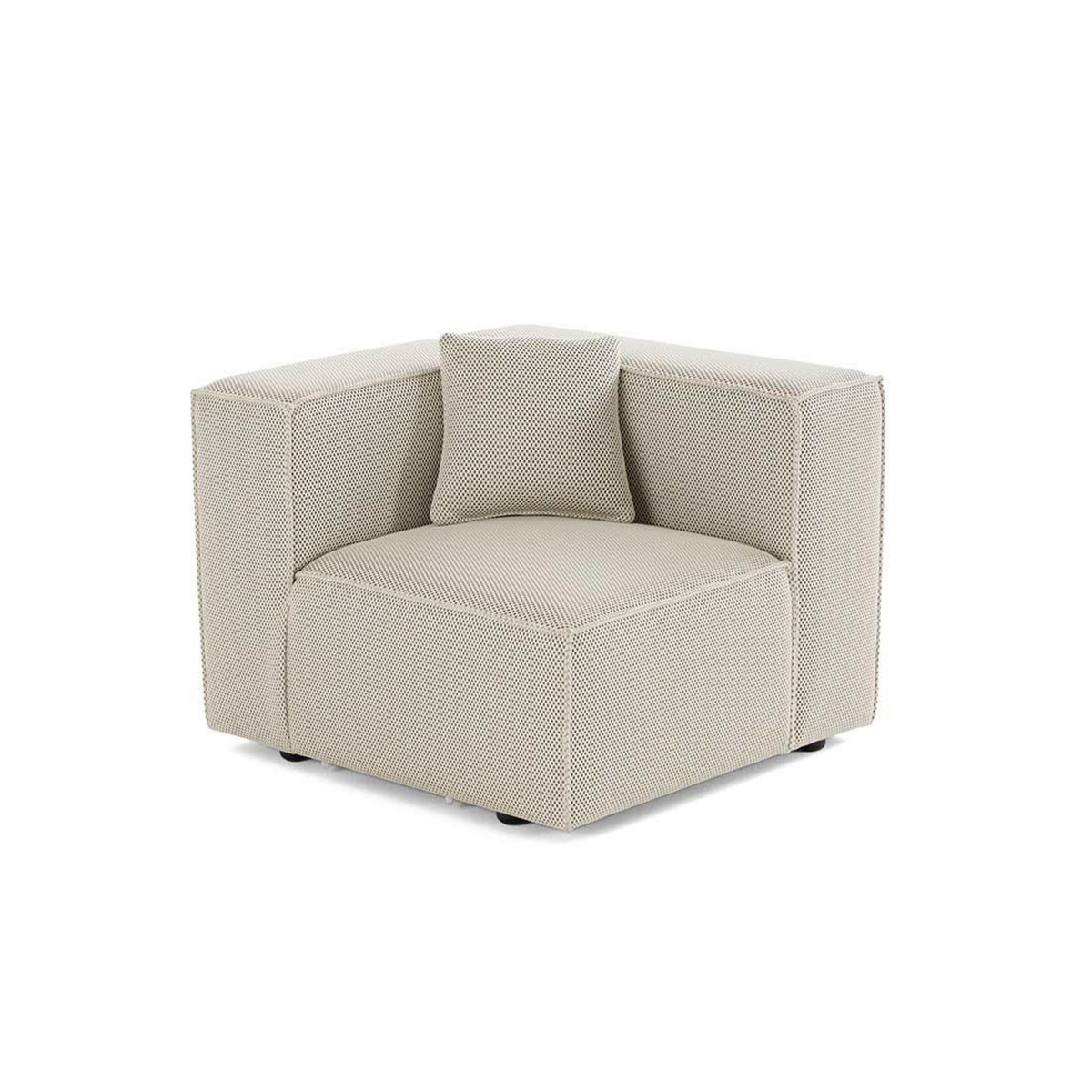 LISA DESIGN Arty - module d'assise droit - en tissu mailles 3d