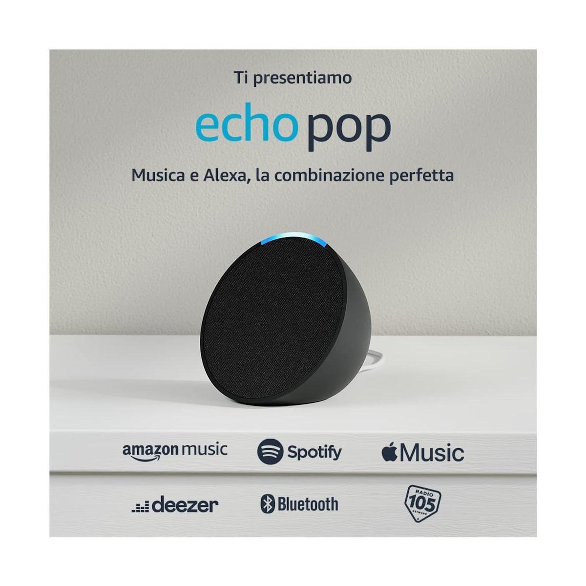 AMAZON Enceinte connectée Amazon Echo Pop - Compacte avec Alexa intégrée