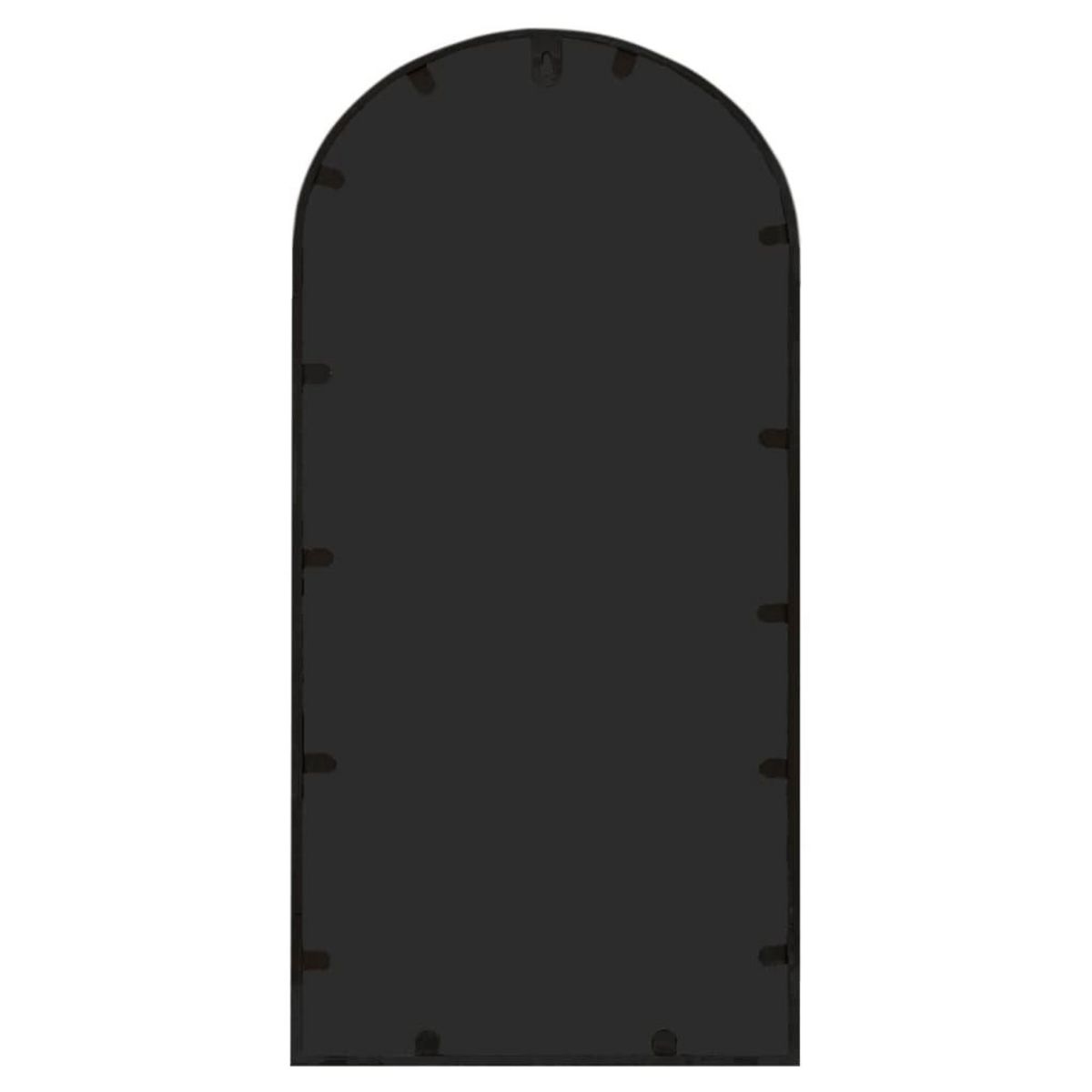 VIDAXL Miroir de jardin Noir 70x30 cm Fer pour utilisation exterieure