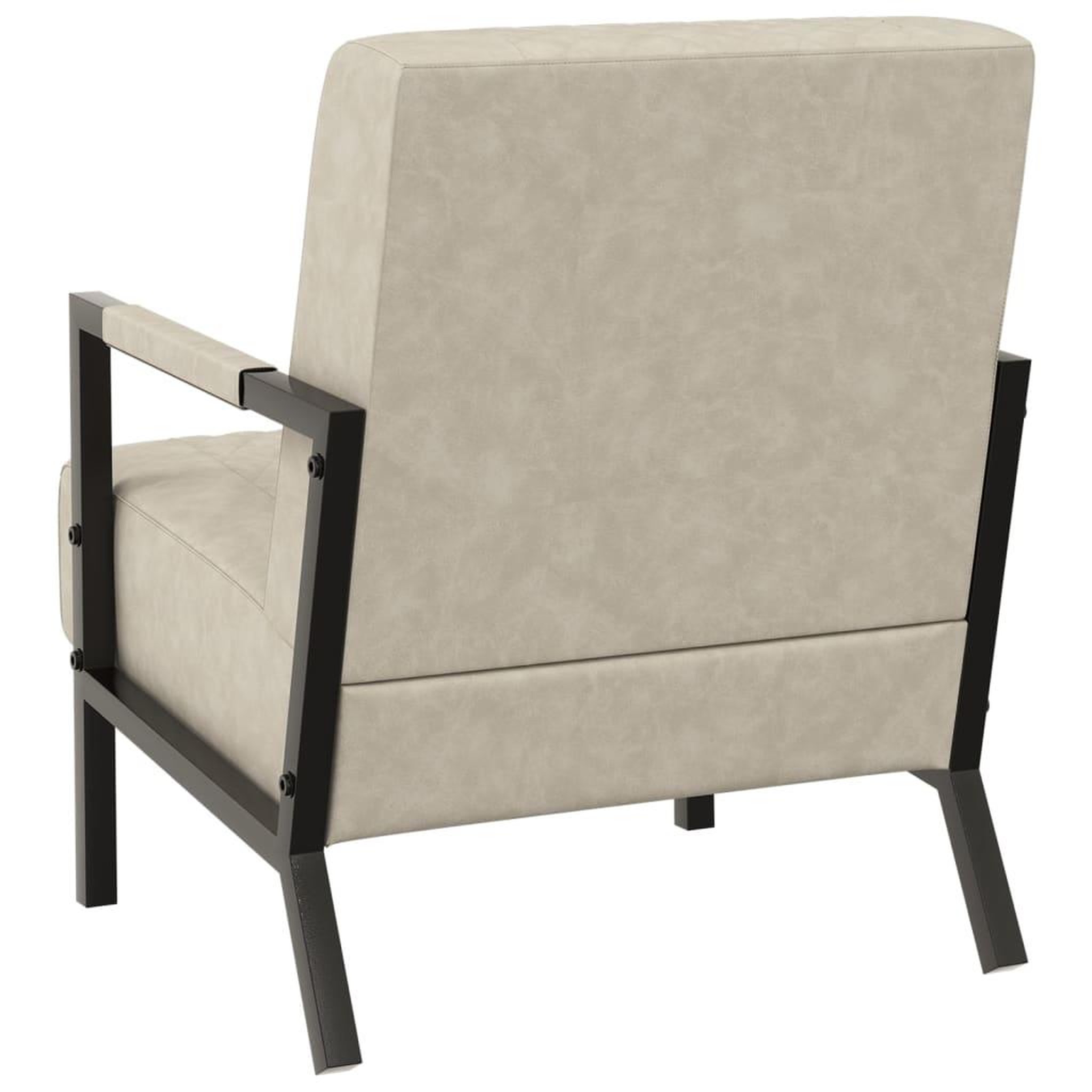 Voir la diapositive 4 : VIDAXL Fauteuil Gris clair Similicuir
