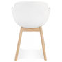 Voir la diapositive 5 : Paris Prix Chaise Design en Tissu Bouclé  Jessie  80cm Blanc