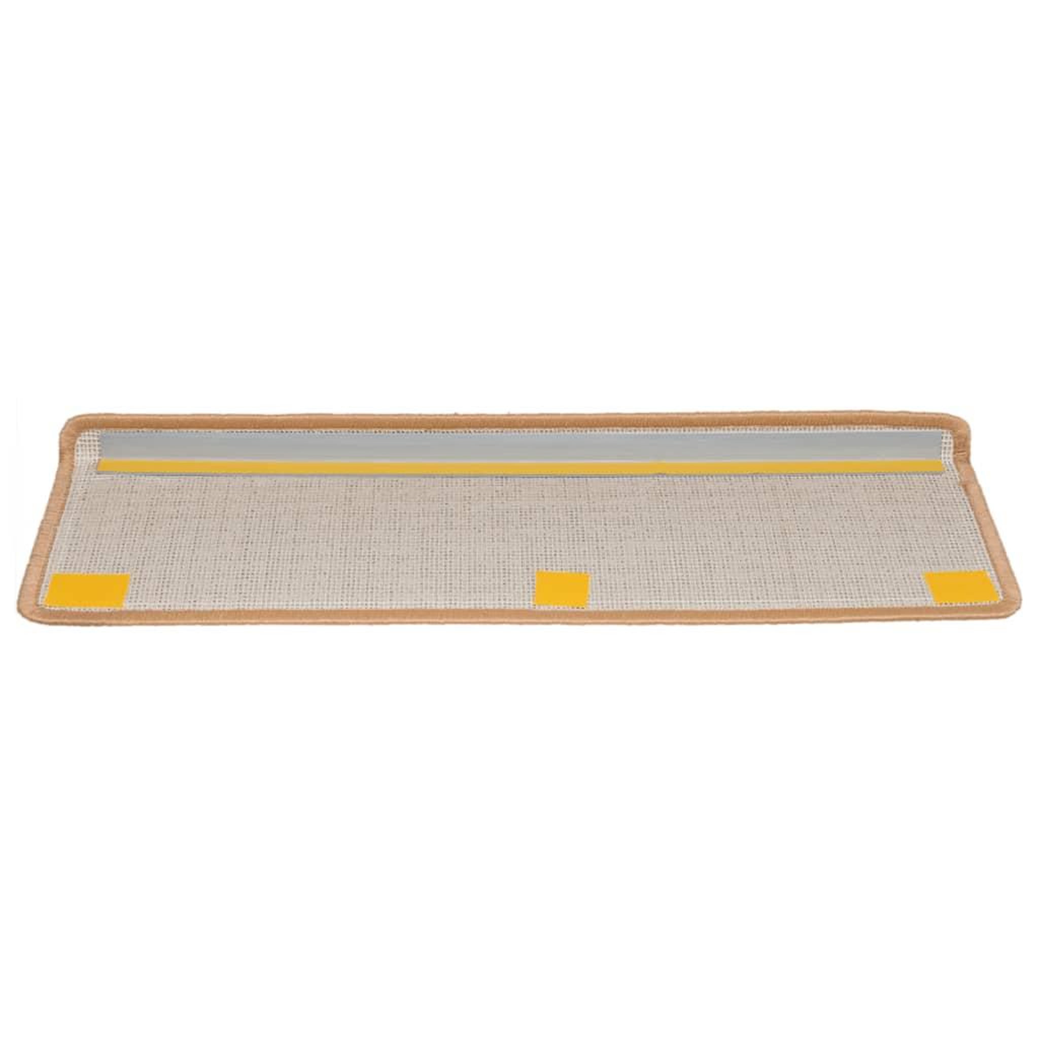 Voir la diapositive 5 : VIDAXL Tapis d'escalier 15 pcs 65x21x4 cm Beige