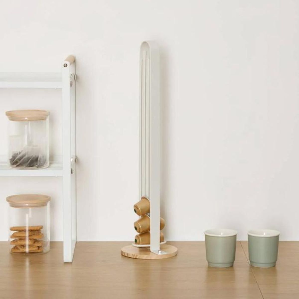 FIVE Porte-Capsules en Métal  Balm  40cm Blanc