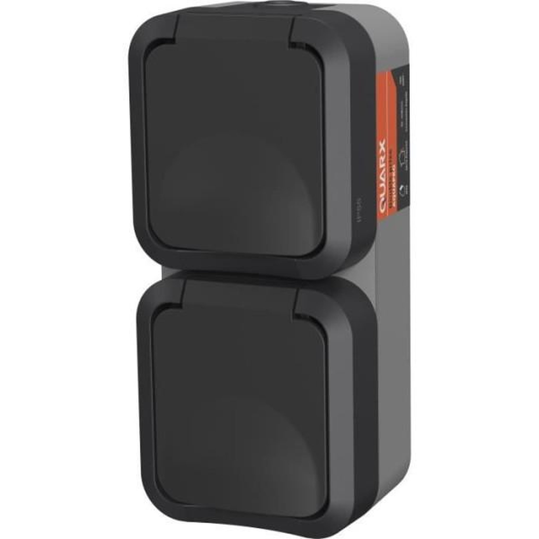 Voir la diapositive 4 : MARKET24 Double prise - quarx - aqua pro - extérieure, verticale, ip55, 250v, 16a