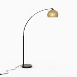 Rendez vous déco Lampadaire en métal couleur noir et laiton - Dinard. Coloris disponibles : Multicolore