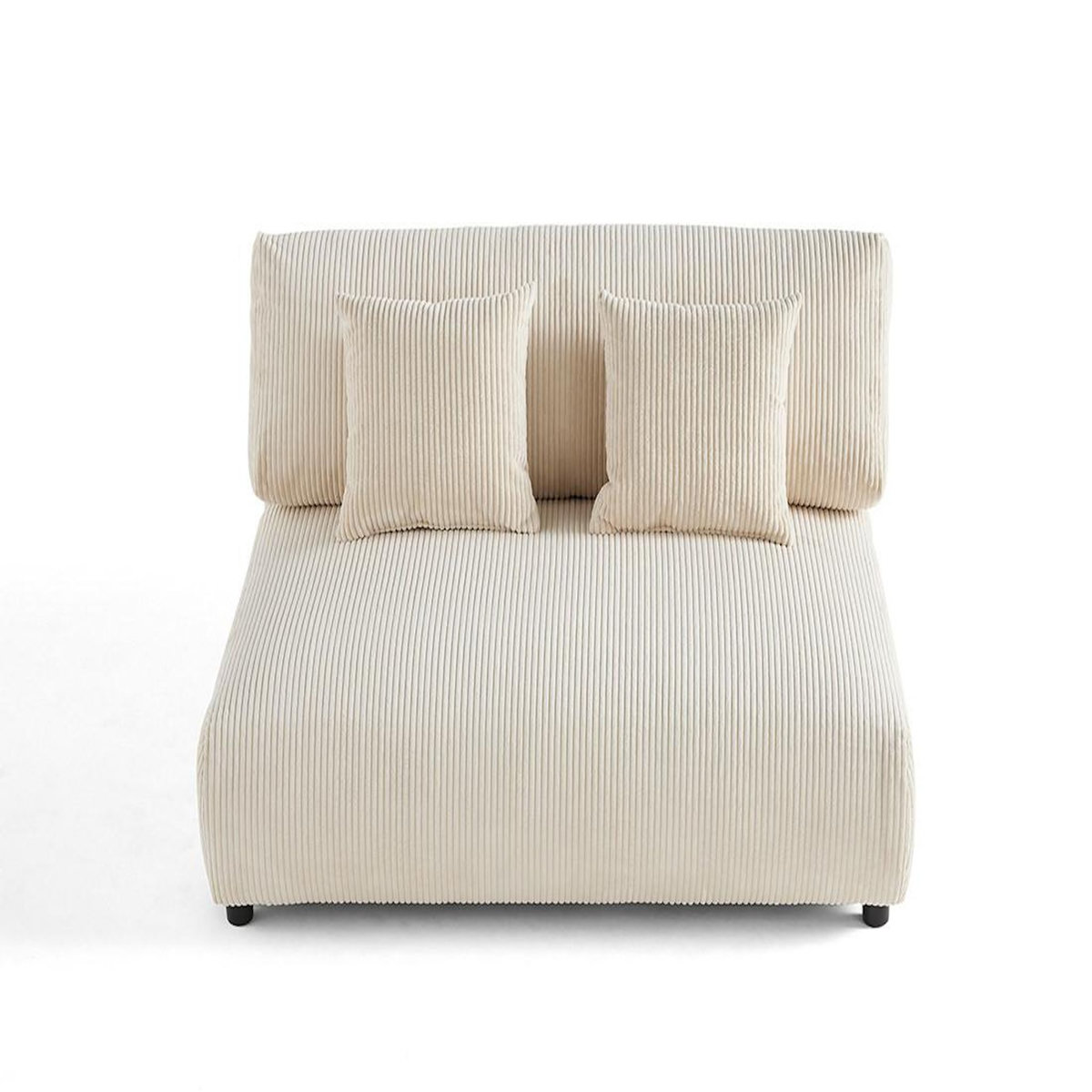 LISA DESIGN Garance - module d'assise 2 places - en velours côtelé