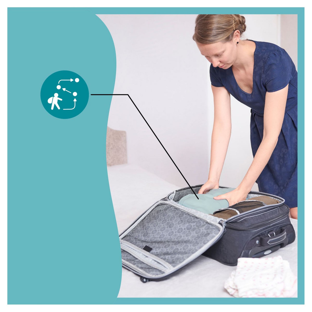 BABYMOOV Baignoire Gonflable Evolutive Aqua Dots