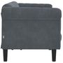 Voir la diapositive 5 : VIDAXL Canape a 3 places gris fonce velours