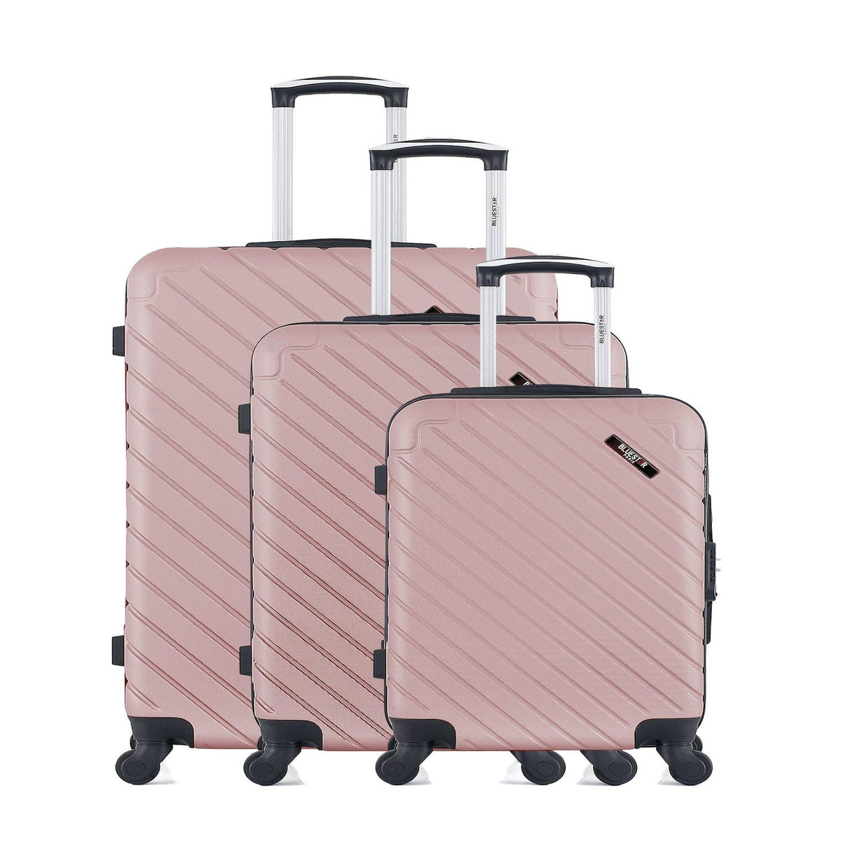 BLUESTAR BLUESTAR - Set de 3 Valises CITE 75 cm 4 Roues