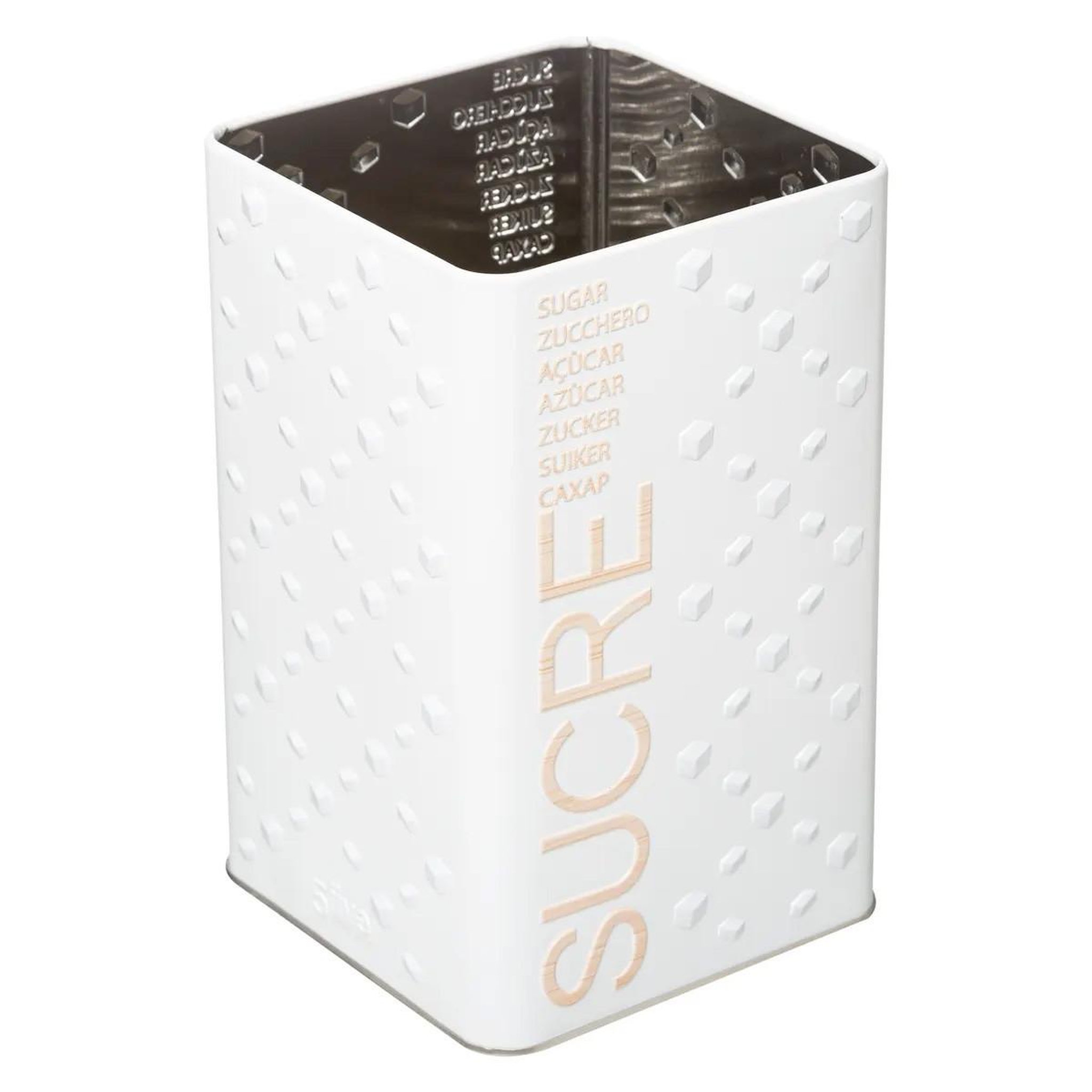 Voir la diapositive 2 : FIVE Boîte à sucre en poudre  scandi  18cm blanc