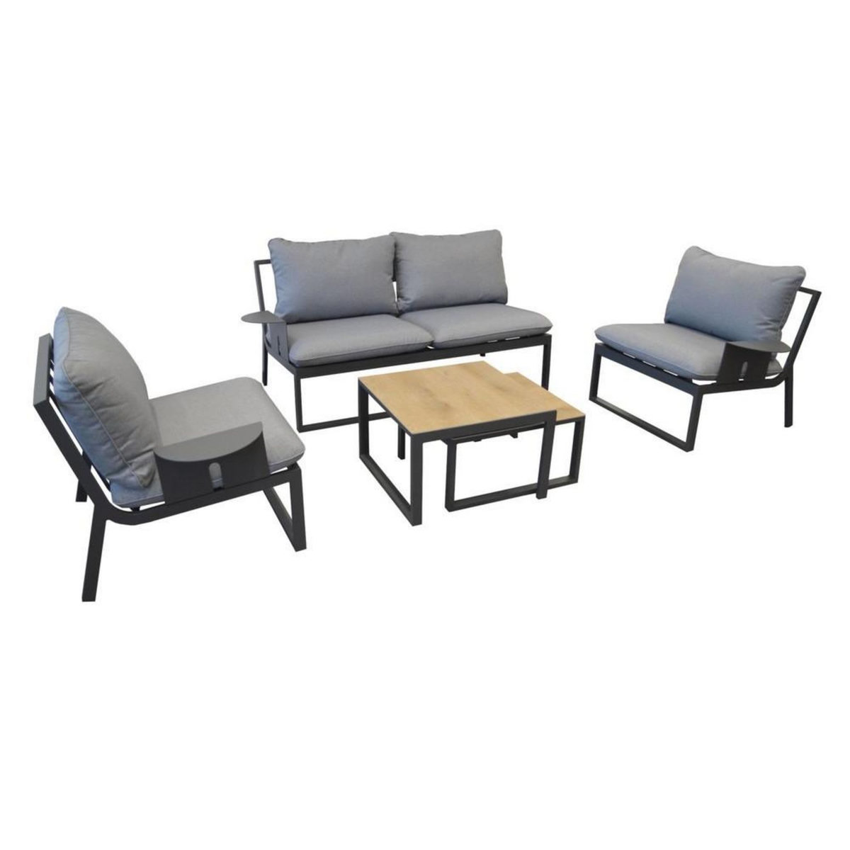 Proloisirs Salon de détente Rodez - grey (set complet)