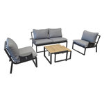 Proloisirs Salon de détente Rodez - grey (set complet)