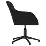 Voir la diapositive 4 : VIDAXL Chaise pivotante de bureau Noir Velours