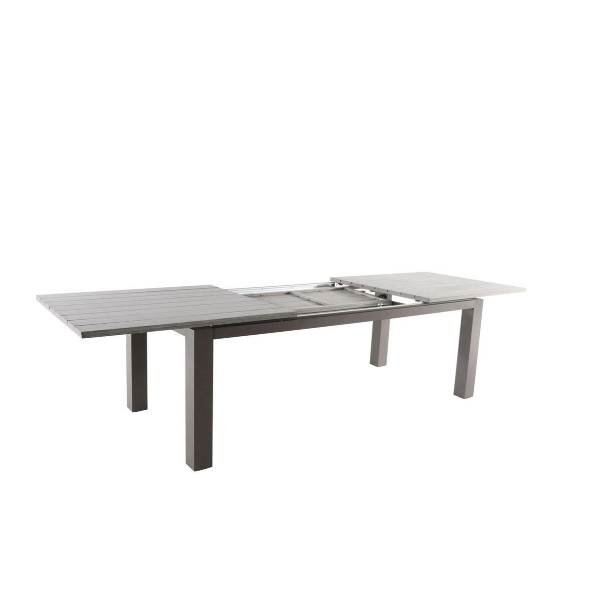 HESPERIDE Table de jardin extensible 10 Personnes Héraklion - L. 220/320 cm - Gris tonka