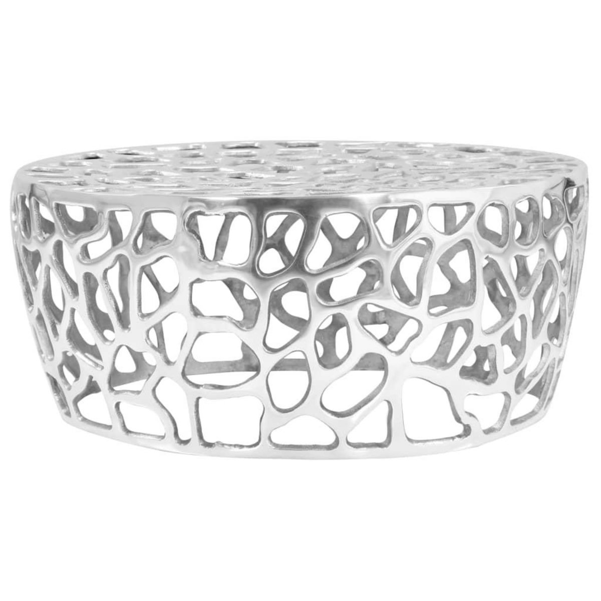 VIDAXL Table basse Aluminium moule 70x30 cm Argente