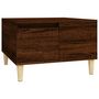 Voir la diapositive 2 : VIDAXL Table basse chene marron 55x55x36,5 cm bois d'ingenierie
