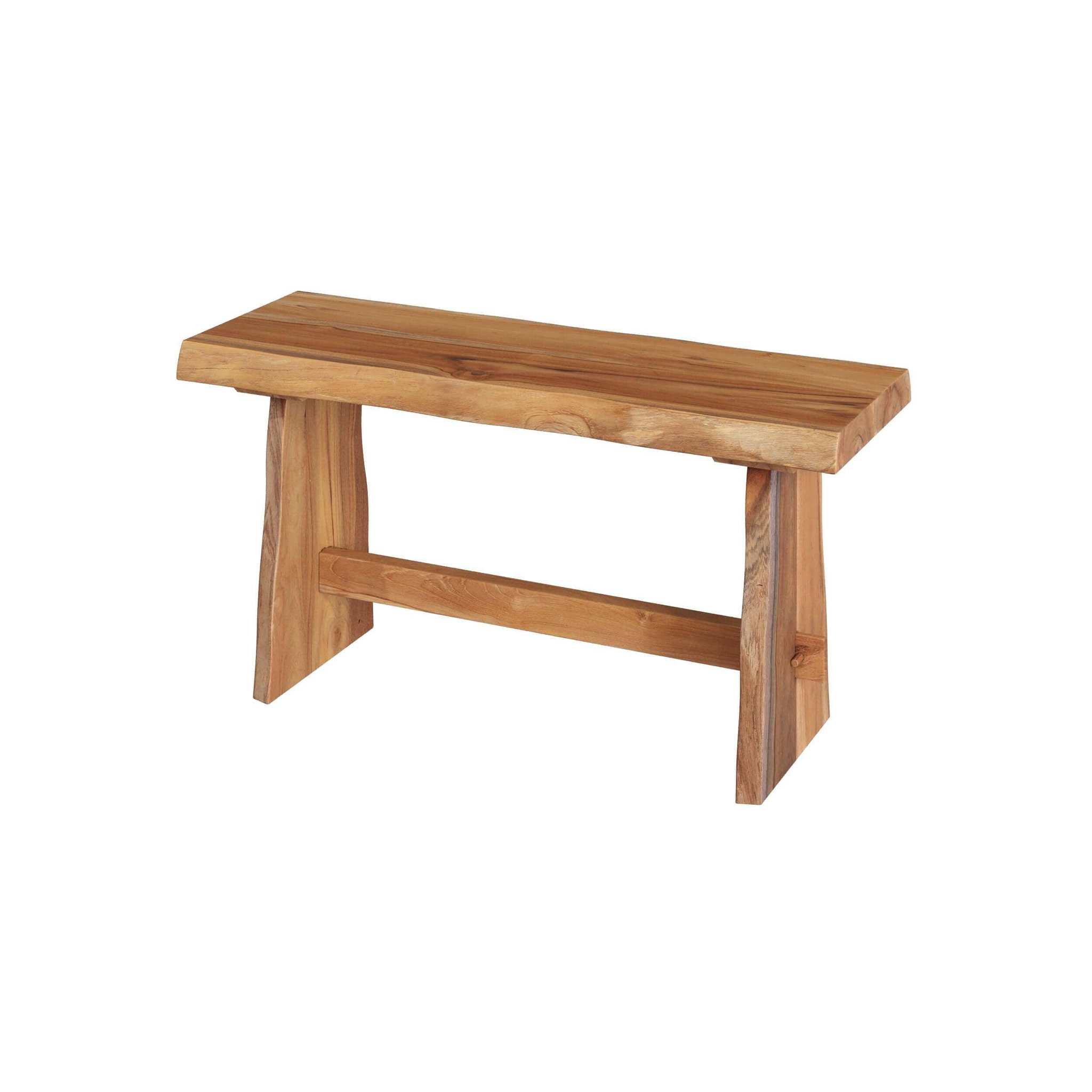 MAISON PAVANE Banc 2 places en bois de teck recyclé 90 cm-Vic