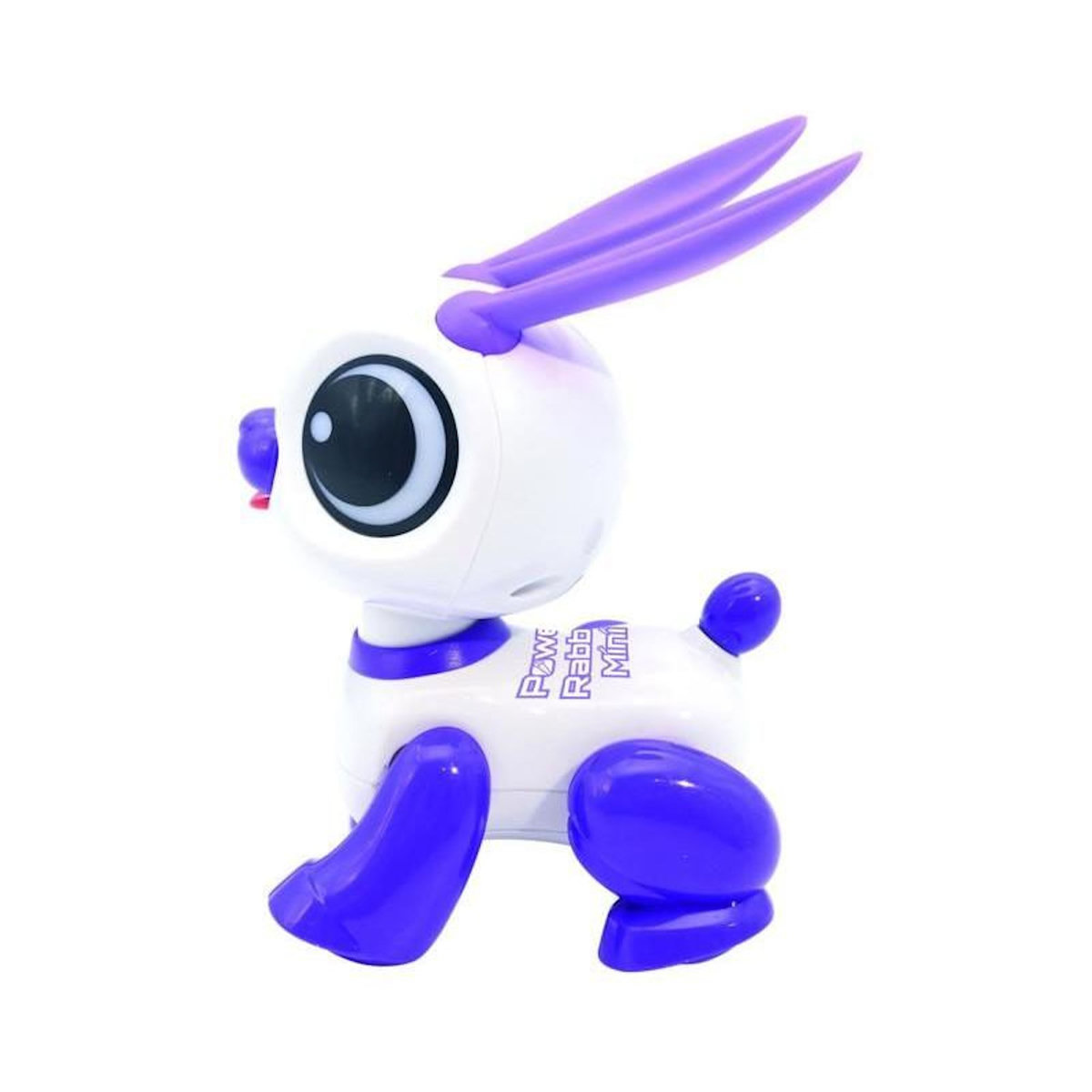 Lexibook Power Rabbit Mini - Robot lapin avec effets lumineux et sonores, contrôle par claquement de main, répétition