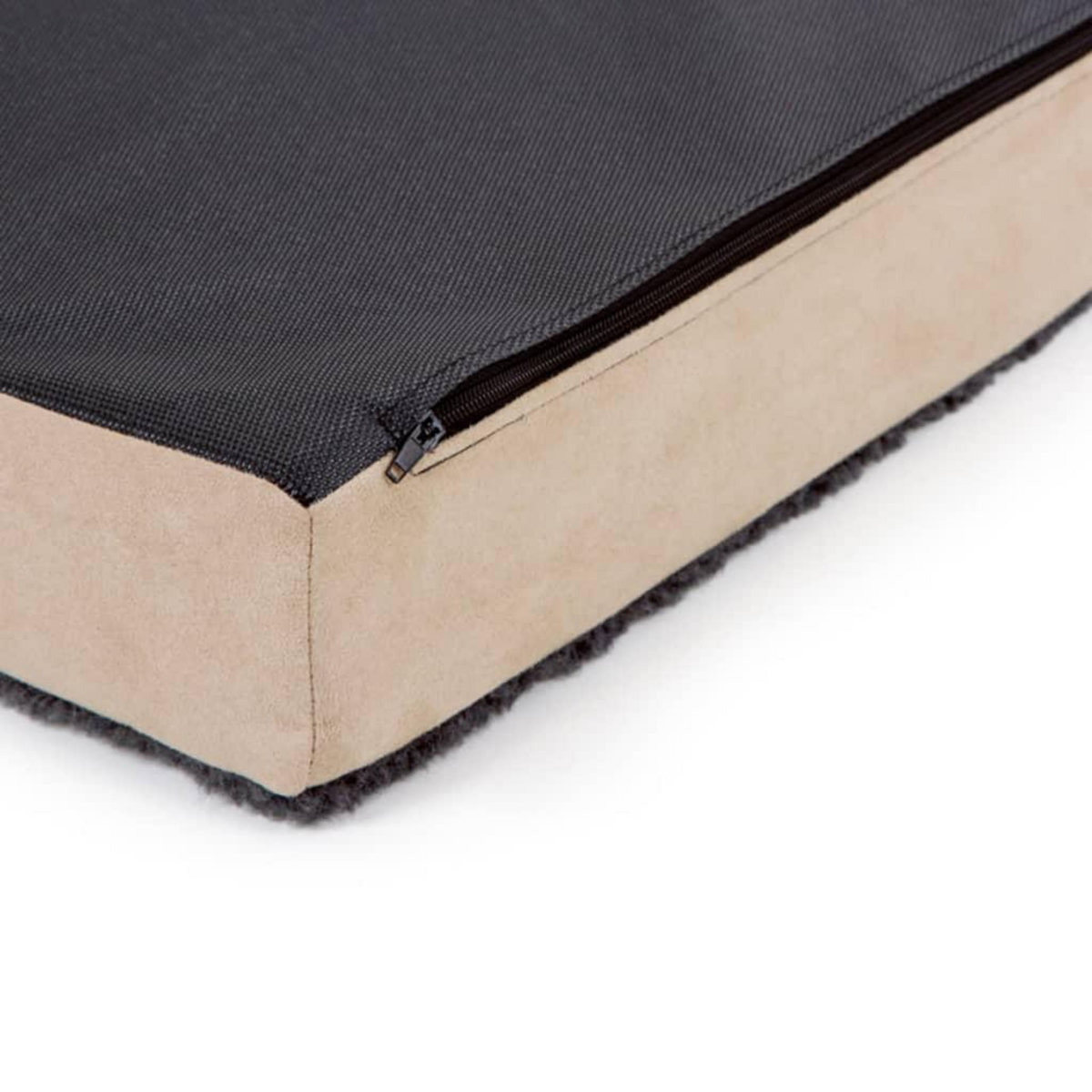 KERBL Kerbl Matelas en mousse pour chiens 115 x 75 cm Beige et Gris 80328