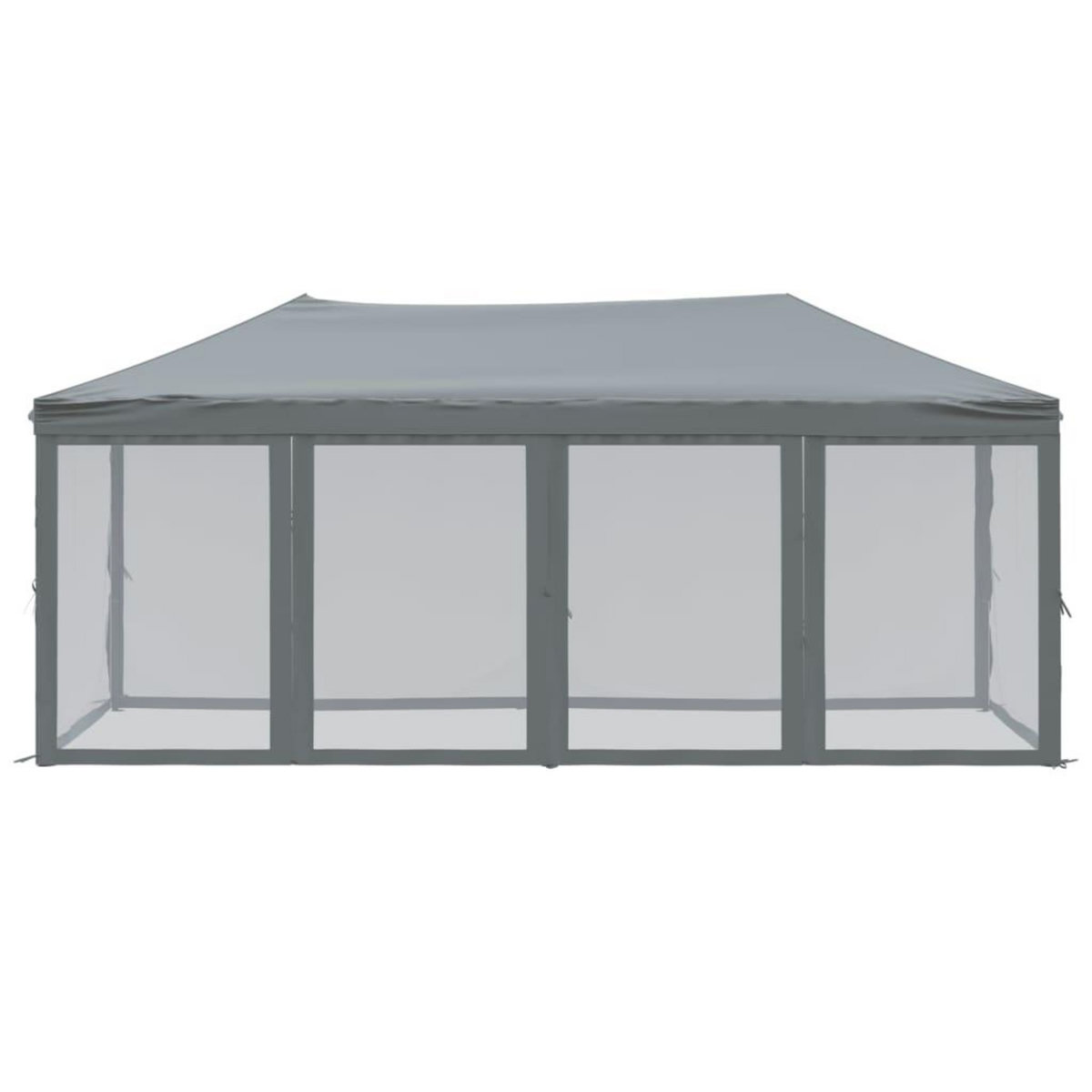 VIDAXL Tente de reception pliable avec parois Anthracite 3x6 m