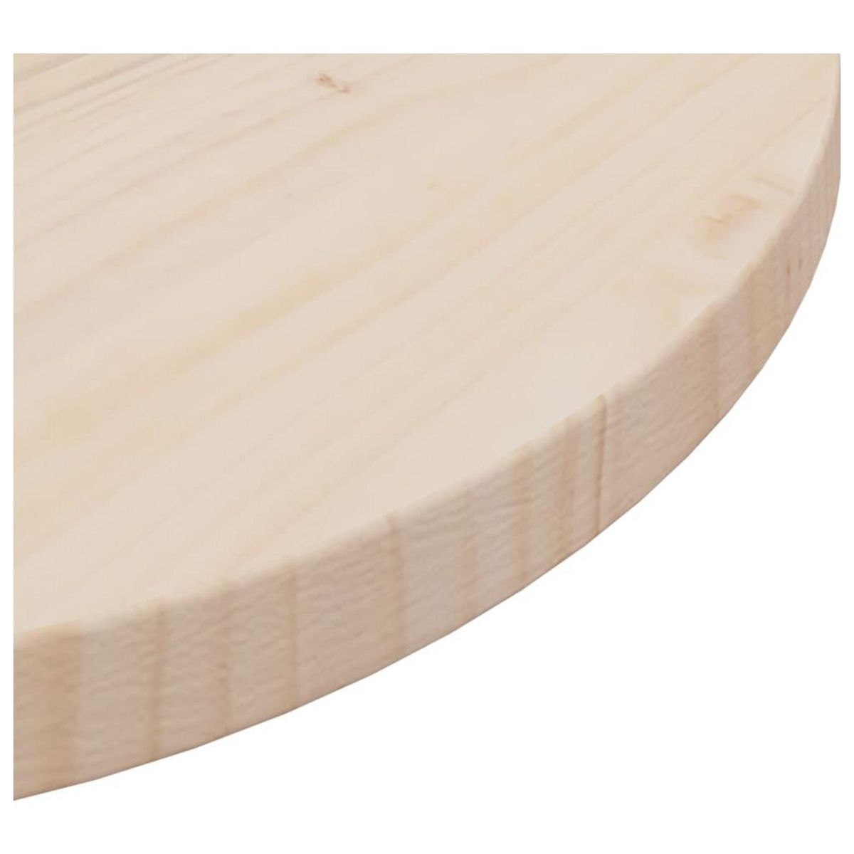 VIDAXL Dessus de table Ø50x2,5 cm Bois de pin massif