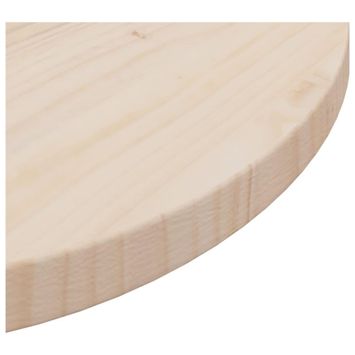 VIDAXL Dessus de table Ø50x2,5 cm Bois de pin massif