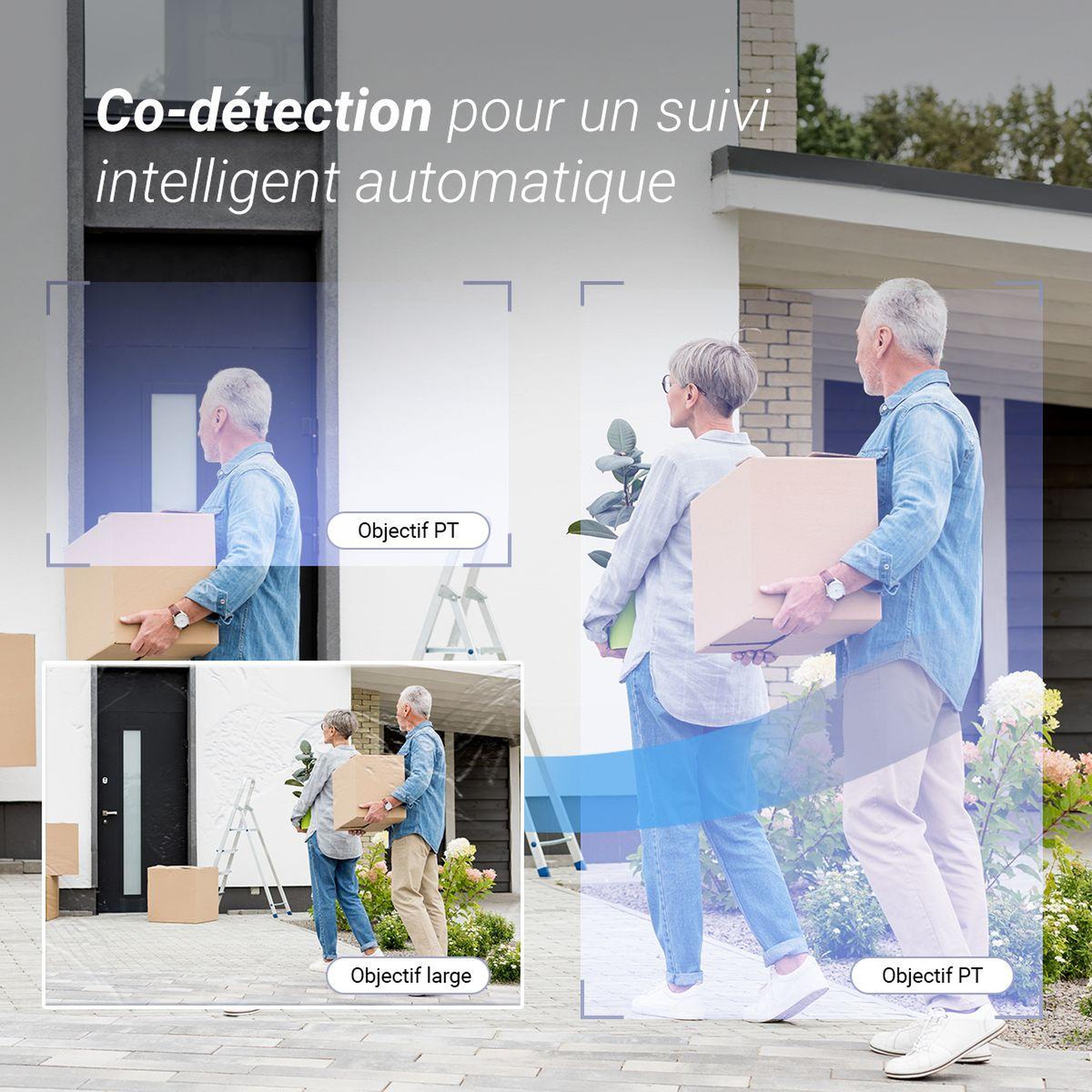 Voir la diapositive 3 : EZVIZ Caméra de surveillance wifi h9c 2k motorisée