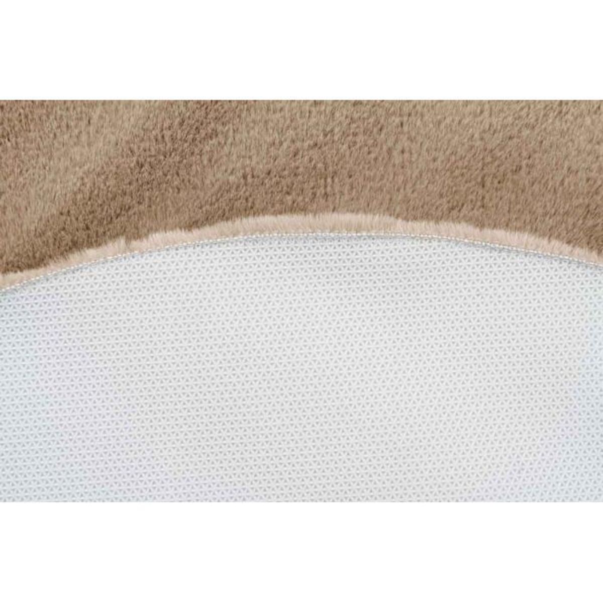 Paris Prix Tapis de Bain Fait à la Main  Rabbit  100cm Beige