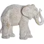  Statuette en Résine  Éléphant  15cm Beige