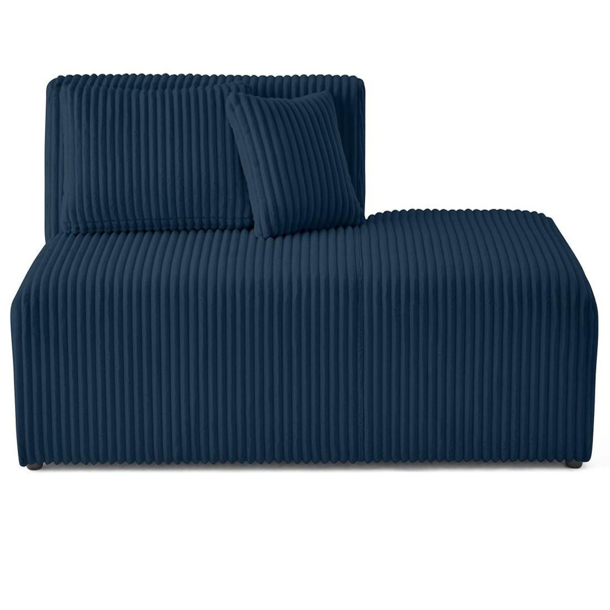 LISA DESIGN Victoire - module d'assise droit en velours côtelé grosses côtes