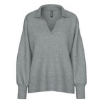 Pieces Pull  Femme Pieces Malou. Coloris disponibles : Gris