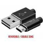 Akashi Câble micro USB AKASHI ALTMICROREVBK