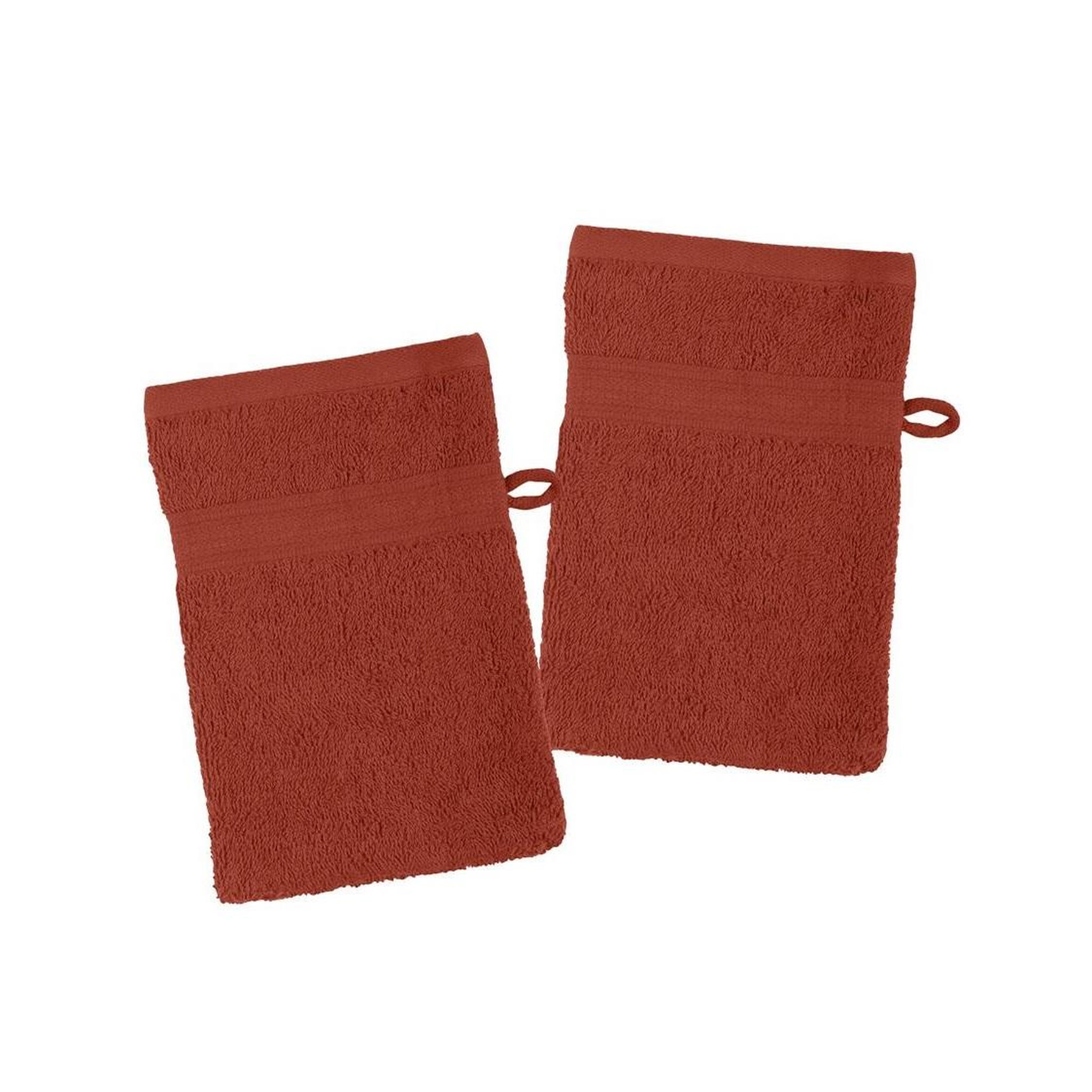 Eden Lot de 2 gants de toilette laguna. Coloris disponibles : Bleu