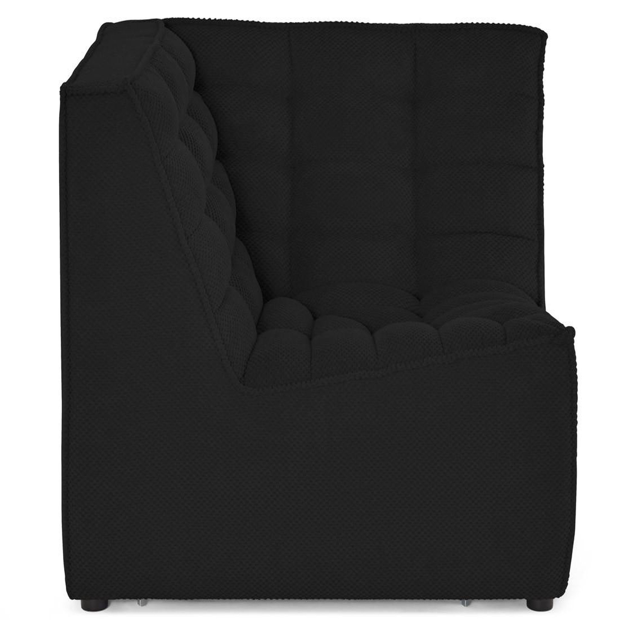 Voir la diapositive 5 : BEST MOBILIER Ellie - module d'angle en velours texturé