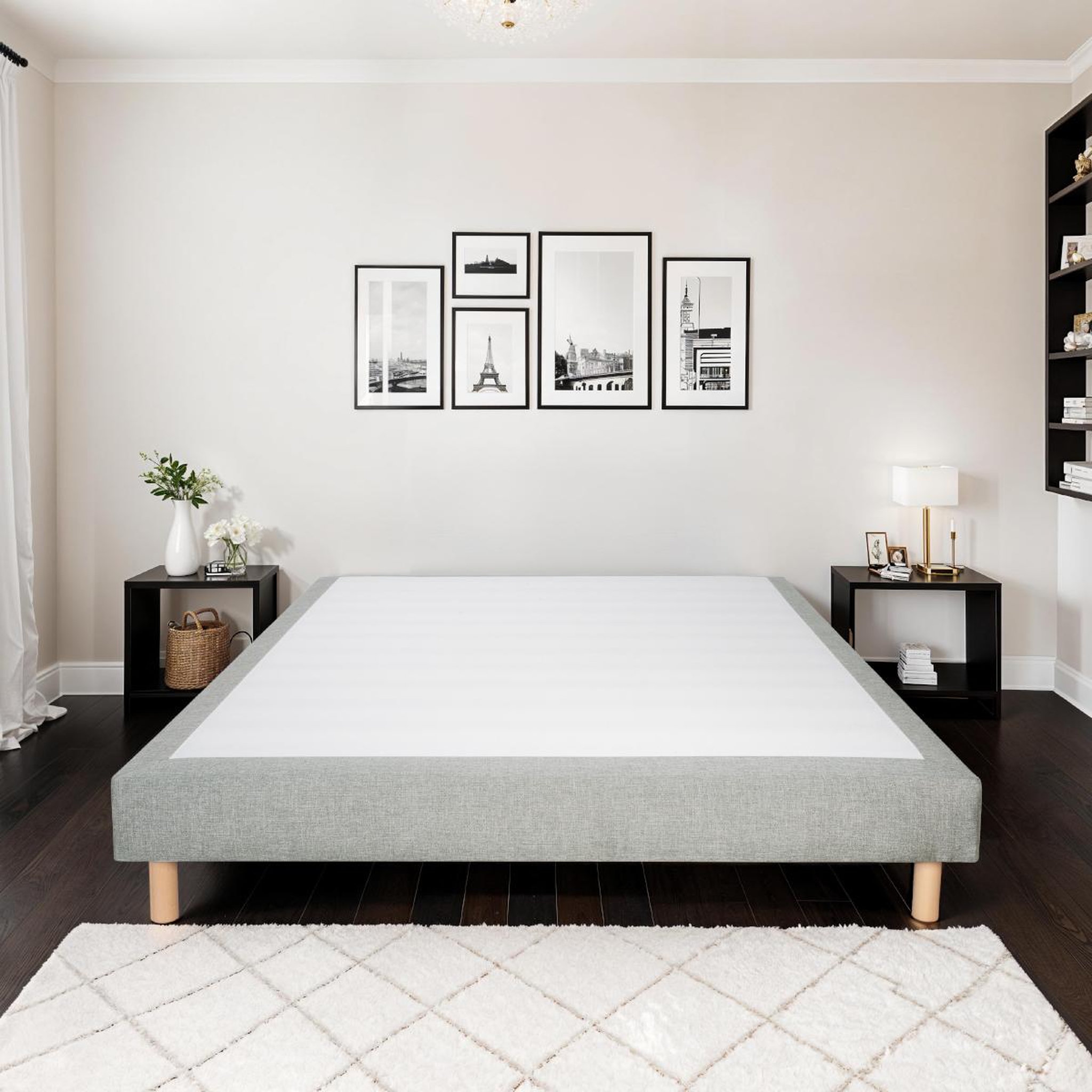 Voir la diapositive 5 : BELLECOUR BELLECOUR LITERIE | Sommier tapissier SISAL | Epaisseur 18 cm | Beige (pieds non inclus)
