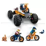 LEGO City 60387 Les aventures du 4x4 tout terrain, Set de Camping, Jouet Monster Truck avec Suspension et VTT, Jeu de Voiture 