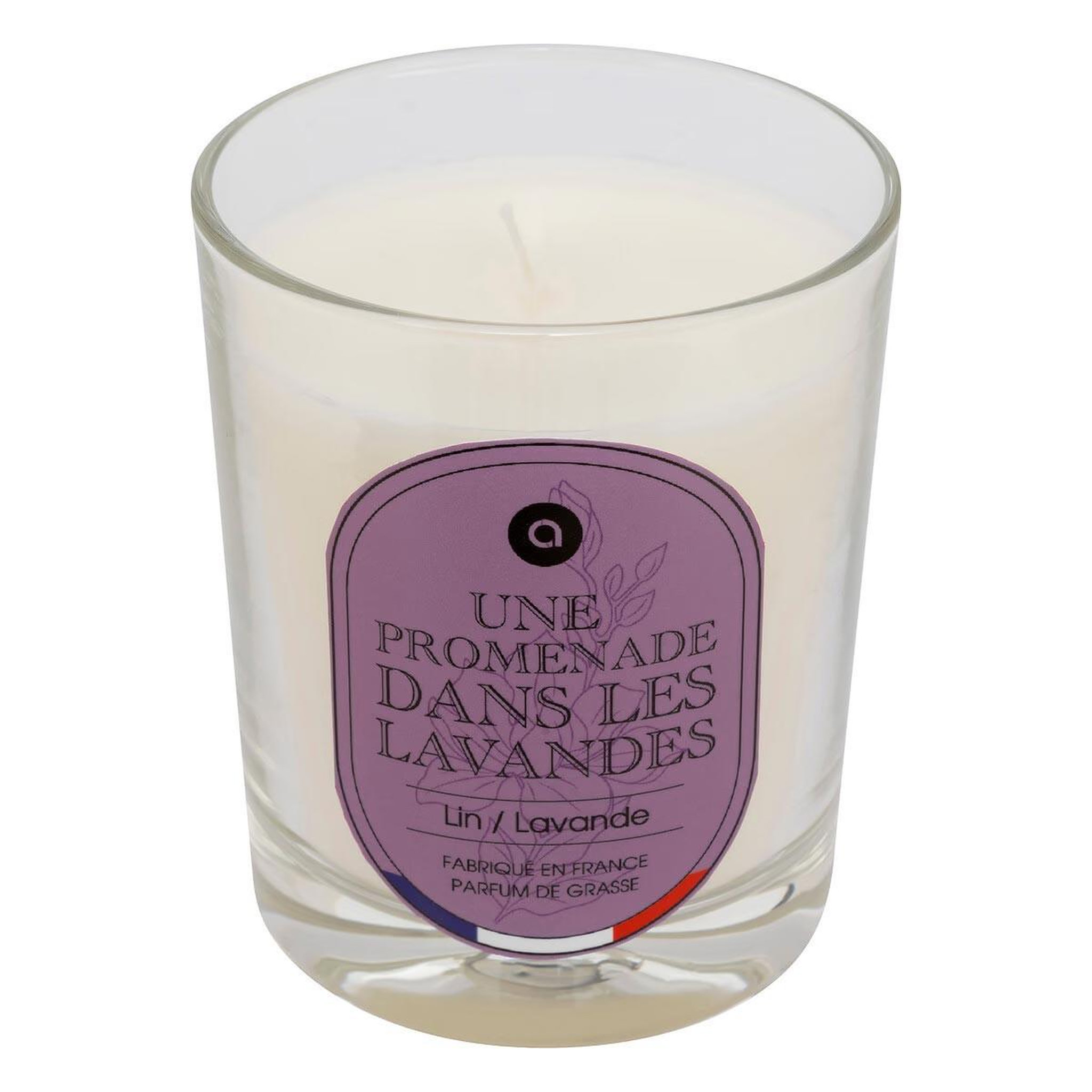 ATMOSPHERA Bougie Parfumée en Verre  Nibi  180g Lin & Lavande