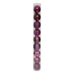 ATMOSPHERA Lot de 9 Boules de Noël  Maison des Couleurs  6cm Violet