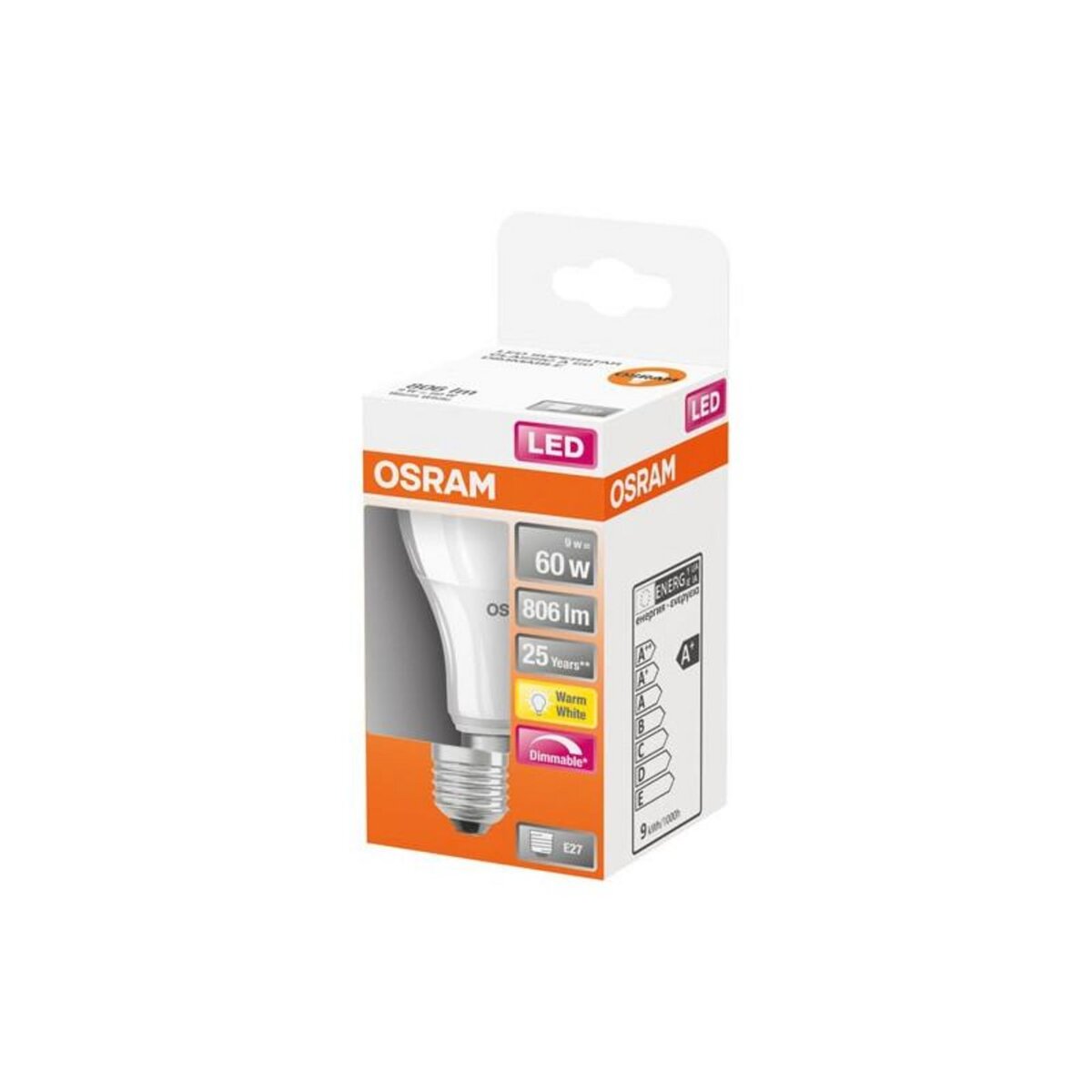 Osram LED STD DEP.A/RADIA.DIM 9W E27 CHD BTE OSRAM - 4058075433861