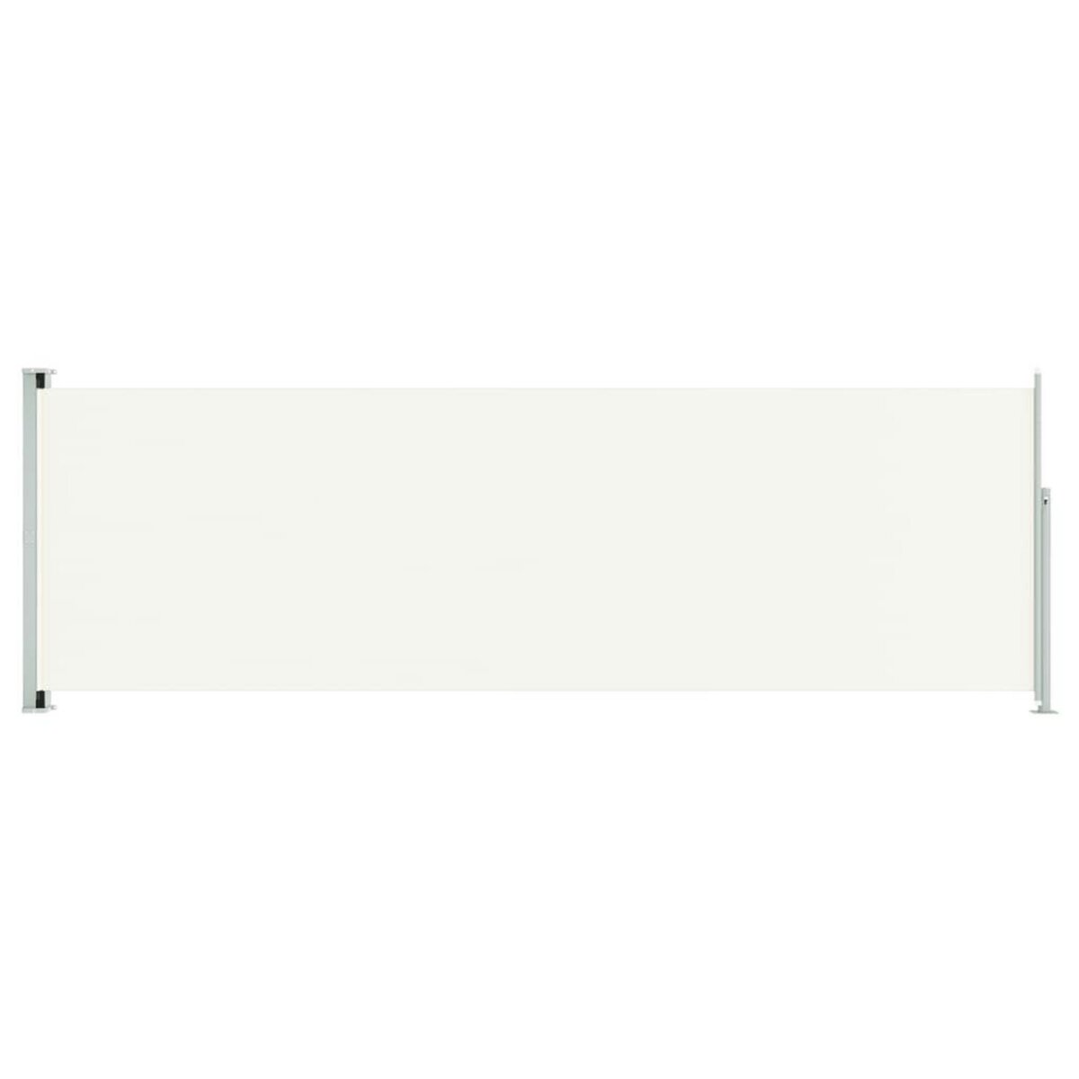 VIDAXL Auvent lateral retractable de patio 200x600 cm Creme