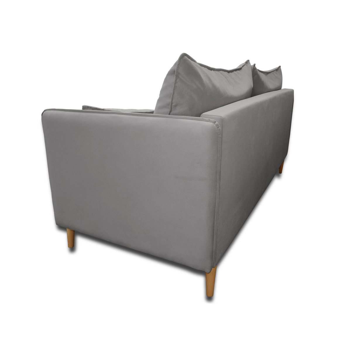 BEST MOBILIER Grenat - canapé 3 places fixe - en velours