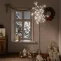VIDAXL Sapin de Noël 200 LED blanc froid Saule 2,2 m Int/Ext