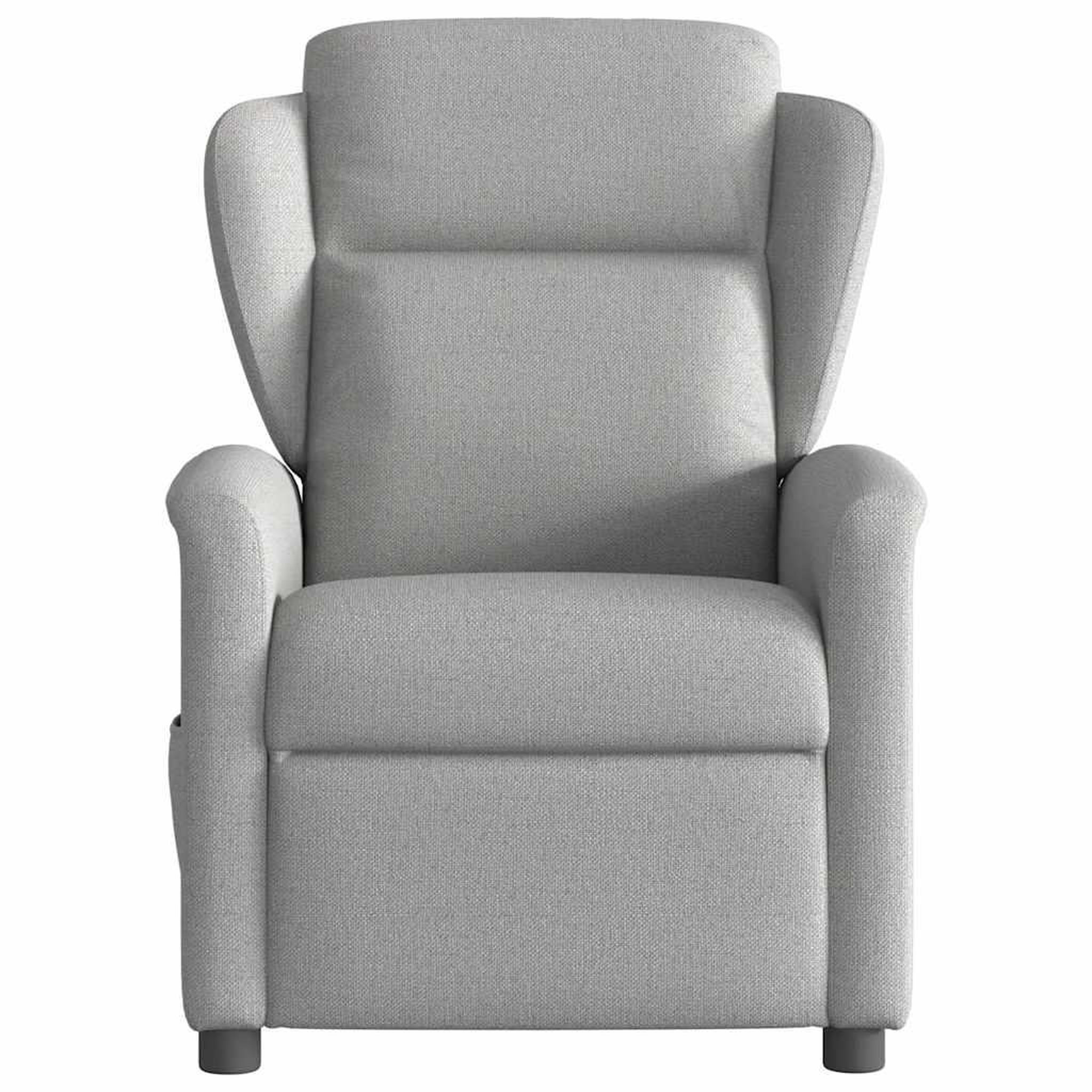 Voir la diapositive 5 : VIDAXL Fauteuil de massage inclinable electrique gris nuage tissu