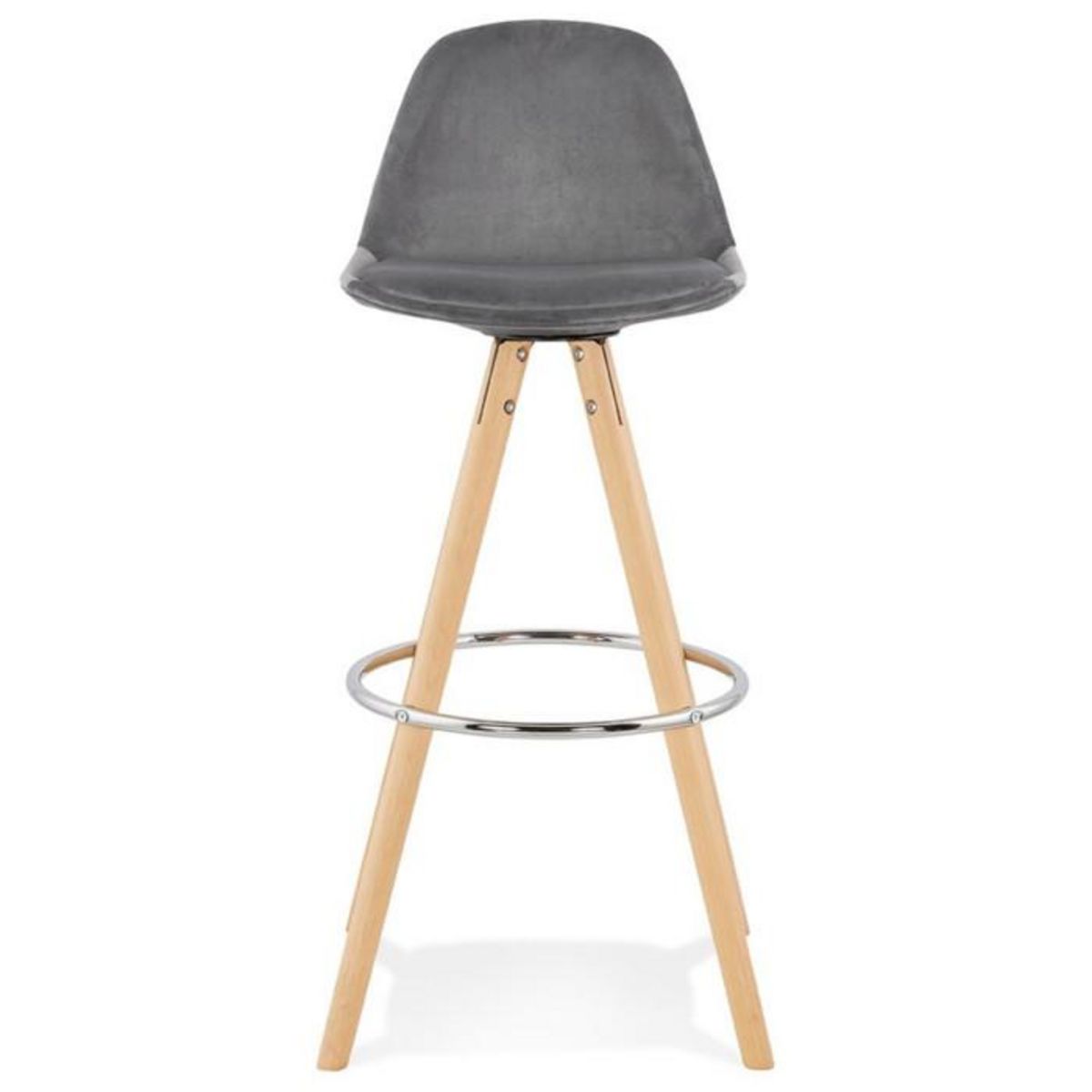 Paris Prix Tabouret de Bar Scandinave  Miro  97cm Gris & Naturel